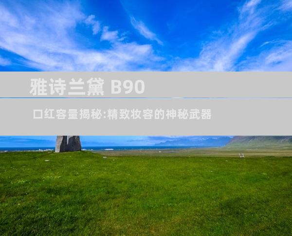 雅诗兰黛 B90 口红容量揭秘:精致妆容的神秘武器